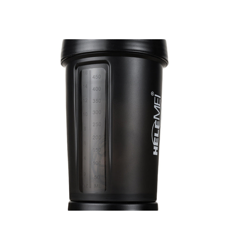 Frosted Shaker Cup 600ML | Leakproof Double-Layer Protein Shaker Bottle | Eco-Friendly High-Temperature Resistant Gym Cup