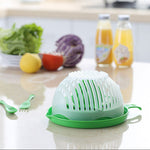 Creative Salad Cutter Bowl – 60-Second Fruit & Vegetable Chopper | BPA-Free, Multi-Function, Easy to Use & Clean