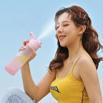 Large Capacity Spray Water Bottle for Girls – Leakproof Fitness & Travel Water Cup with Handle | BPA-Free, 4 Colors