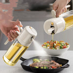 2 In 1 Oil Sprayer Bottle | Dual-Mode Olive Oil Dispenser & Mister for Cooking, BBQ, Baking & Salad | 550ml Glass Kitchen Tool
