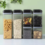 6PC Airtight Food Storage Container Set – BPA-Free Plastic Kitchen Jars with Lids – 1.5L & 3.3L