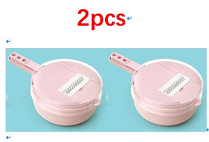 8-in-1 Mandoline Vegetable Slicer & Grater Set with Strainer – Onion, Carrot, Potato Cutter, Peeler & Egg Separator