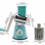 Manual Vegetable Cutter Slicer Hand Crank Multifunction Kitchen Tool for Vegetables, Cheese & Meat