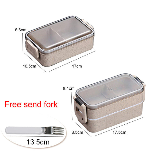 Heated Food Container Bento Box Japanese Thermal Lunch Box with Leak-Proof Design Microwave-Safe & Eco-Friendly