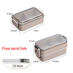 Heated Food Container Bento Box Japanese Thermal Lunch Box with Leak-Proof Design Microwave-Safe & Eco-Friendly
