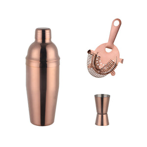Stainless Steel Titanium-Plated Shaker | Color Cocktail Mixer Cup | Modern Barware for Home, Party & Professional Use