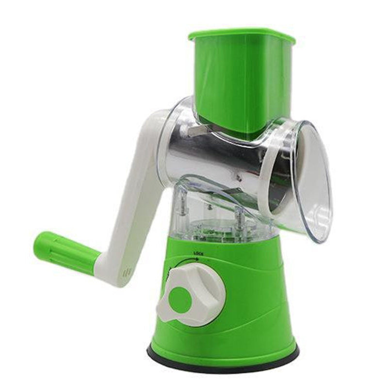 Manual Vegetable Cutter Slicer Hand Crank Multifunction Kitchen Tool for Vegetables, Cheese & Meat