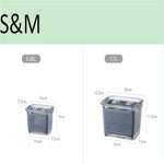 Kitchen Refrigerator Storage Box with Lid – PET Fresh-Keeping Fruit & Vegetable Drain Container – Food Organizer Crisper Bin
