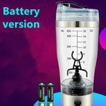Electric Protein Shake Stirrer USB Blender Bottle | Rechargeable Shaker Cup for Milk, Coffee & Fitness Drinks | 600ml Portable Mixer
