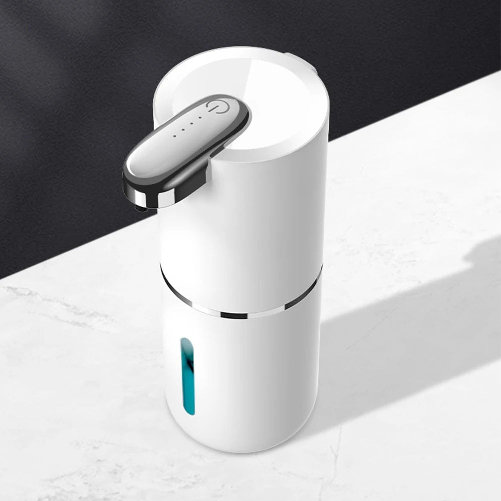 Touchless 380ml Electric Soap Dispenser – Wall Mounted, USB Rechargeable, Infrared Sensor Foam Pump