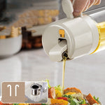 2 In 1 Oil Sprayer Bottle | Dual-Mode Olive Oil Dispenser & Mister for Cooking, BBQ, Baking & Salad | 550ml Glass Kitchen Tool