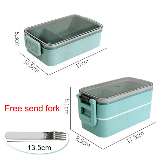 Heated Food Container Bento Box Japanese Thermal Lunch Box with Leak-Proof Design Microwave-Safe & Eco-Friendly
