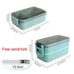 Heated Food Container Bento Box Japanese Thermal Lunch Box with Leak-Proof Design Microwave-Safe & Eco-Friendly