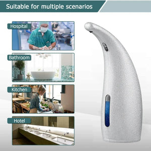 Automatic 300ML Touchless Soap Dispenser – Infrared Sensor, IPX6 Waterproof, Battery Powered for Bathroom & Kitchen