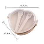 Heated Food Container Bento Box Japanese Thermal Lunch Box with Leak-Proof Design Microwave-Safe & Eco-Friendly