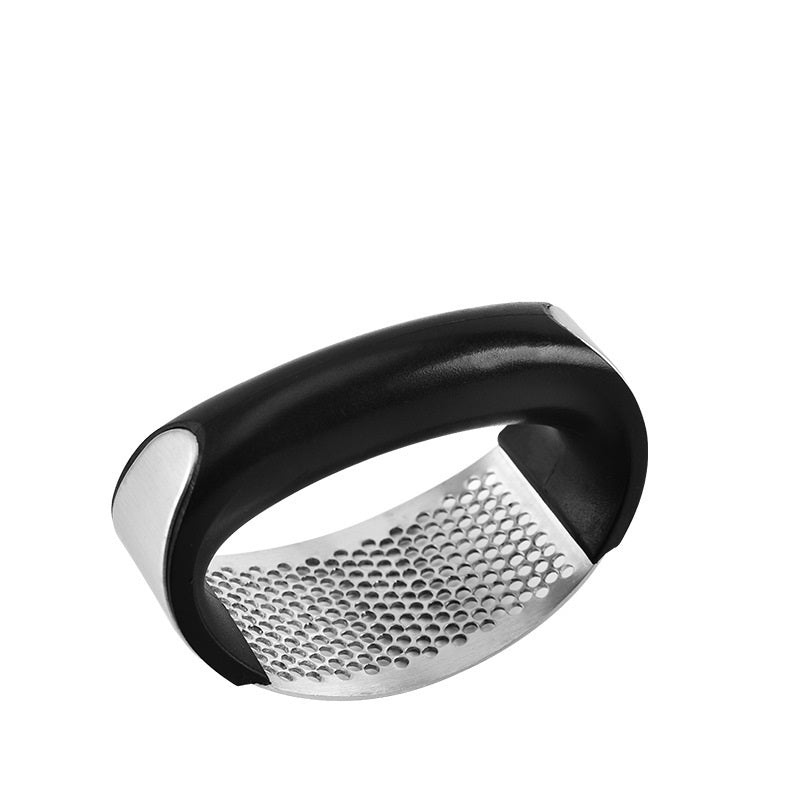 Stainless Steel Garlic Press – Manual Garlic Masher Tool with Non-Slip Handle | Easy to Clean, Rust-Resistant Kitchen Gadget