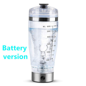 Electric Protein Shake Stirrer USB Blender Bottle | Rechargeable Shaker Cup for Milk, Coffee & Fitness Drinks | 600ml Portable Mixer