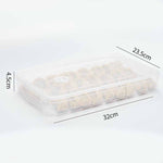 Large Food Storage Container Portable PP Dumpling Box, Stackable & Airtight