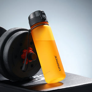 Leak-Proof Tritan Sports Water Bottle with Strap – BPA-Free, Stylish U-Shape Travel Bottle | 350ML–1000ML, Multiple Colors