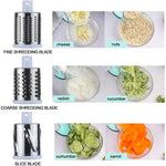 Manual Round Mandoline Slicer – Multifunctional Vegetable & Cheese Cutter | ABS + Stainless Steel, Easy to Use Kitchen Gadget
