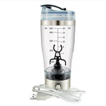 Electric Protein Shake Stirrer USB Blender Bottle | Rechargeable Shaker Cup for Milk, Coffee & Fitness Drinks | 600ml Portable Mixer