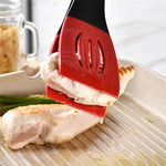 3-in-1 Silicone Frying Spatula Clip – Non-Scratch Cooking Utensil for Flipping Steak, Pancakes, & More – Heat-Resistant Kitchen Tool