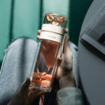 Glass Water Bottle with Tea Infuser – Double Wall, Leakproof, Heat-Resistant, Tea Separation Design | 400–450ML Travel Cup