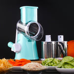 Manual Round Mandoline Slicer – Multifunctional Vegetable & Cheese Cutter | ABS + Stainless Steel, Easy to Use Kitchen Gadget