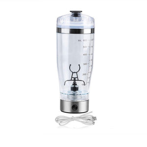 Electric Protein Shake Stirrer USB Blender Bottle | Rechargeable Shaker Cup for Milk, Coffee & Fitness Drinks | 600ml Portable Mixer